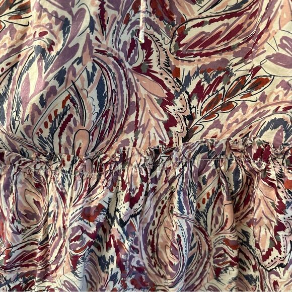 𝅺House of Harlow 1960 Teresa Purple Paisley Puff Sleeve Maxi Dress size medium - Picture 6 of 14